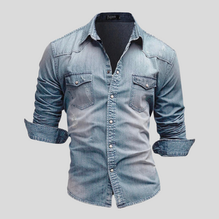 Camicia in denim dallo stile moderno