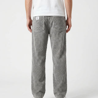 Pantaloni da uomo in velluto a coste con vita elasticizzata