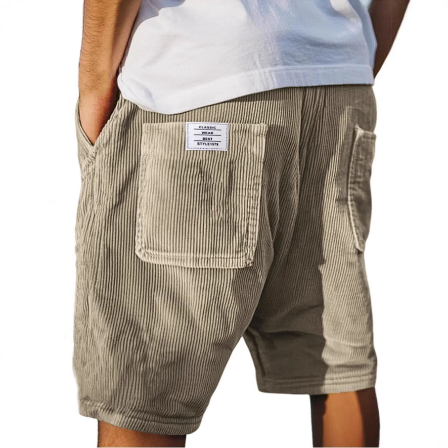 Pantaloni corti eleganti in velluto