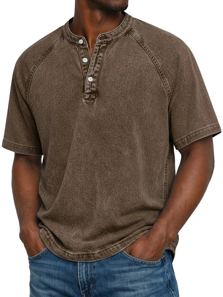 Camicia vintage con bottoni per uomo