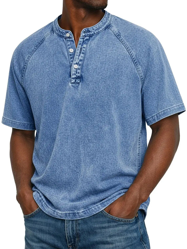 Camicia vintage con bottoni per uomo