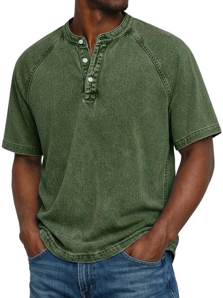 Camicia vintage con bottoni per uomo