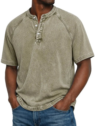 Camicia vintage con bottoni per uomo