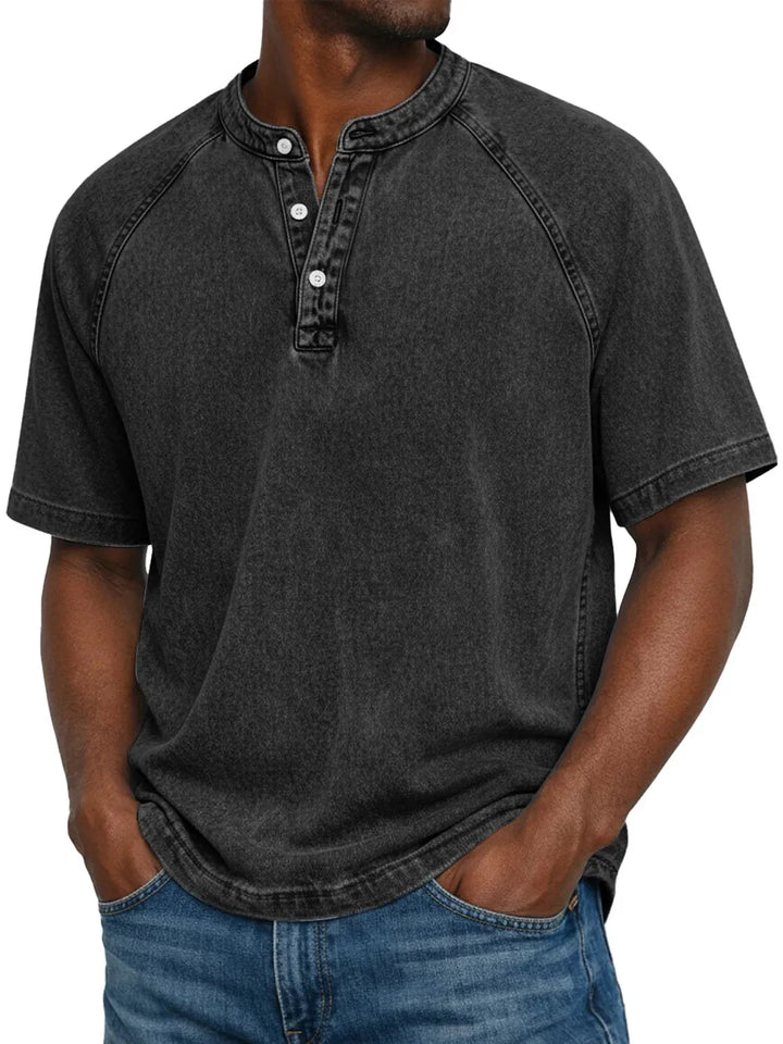 Camicia vintage con bottoni per uomo
