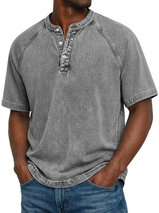 Camicia vintage con bottoni per uomo