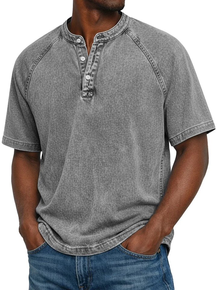Camicia vintage con bottoni per uomo