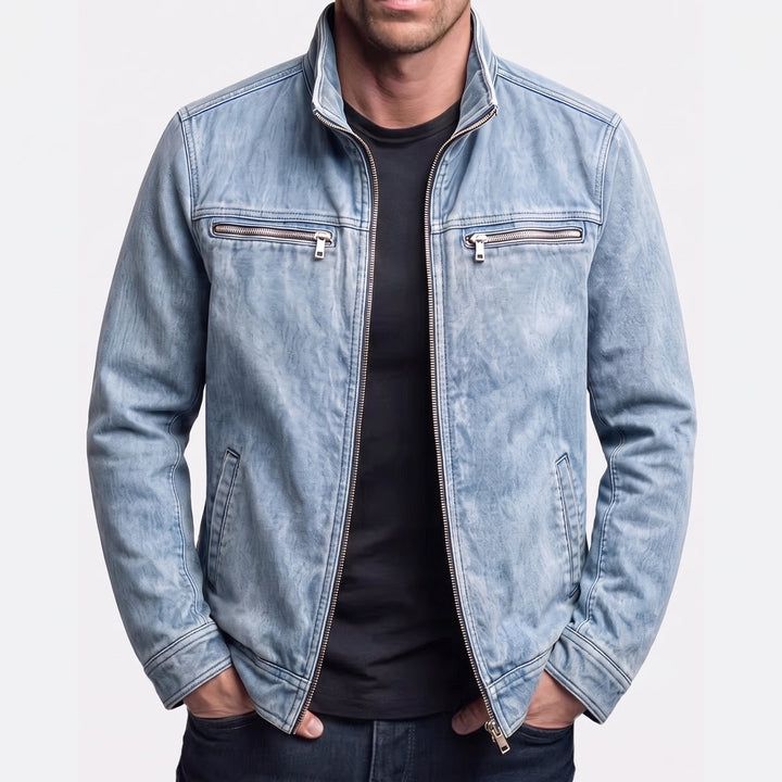 Tommaso | Giacca Da Campo Vintage Con Zip