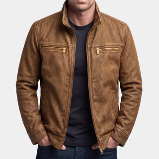 Tommaso | Giacca Da Campo Vintage Con Zip