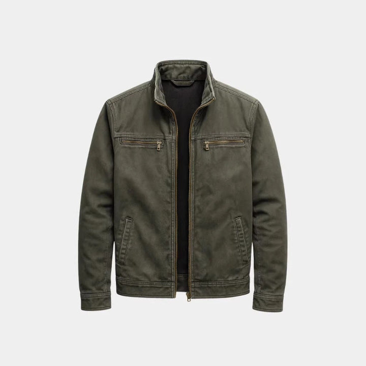 Tommaso | Giacca Da Campo Vintage Con Zip